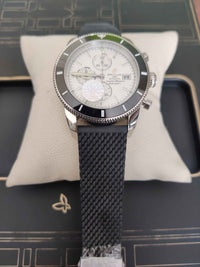BREITLING SUPEROCEAN BRANCO BORRACHA 46MM