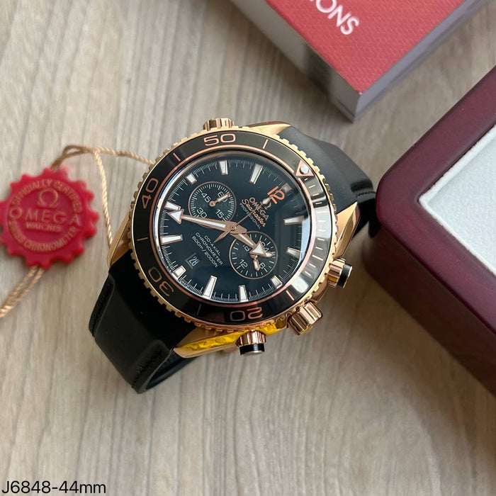 OMEGA SEAMASTER ROSE BORRACHA 44MM