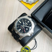 BREITLING AVENGER AUTOMÁTICO PRATA PRETO 46MM