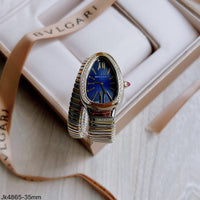 BVLGARI SERPENTE MISTO AZUL 1 VOLTA BRILHANTE  23MM X 35MM FEMININO