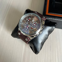 TAG HEUER MCLAREN PRATA MARROM NYLON 45MM