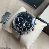 TAG HEUER GRAND CARRERA  PRATA COURO 45MM