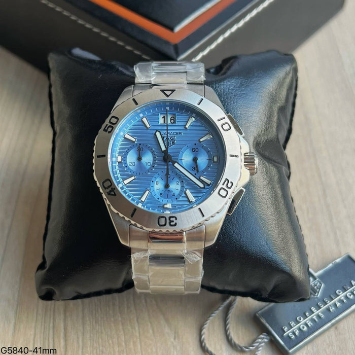 TAG HEUER AQUARACER PRATA AZUL 41MM