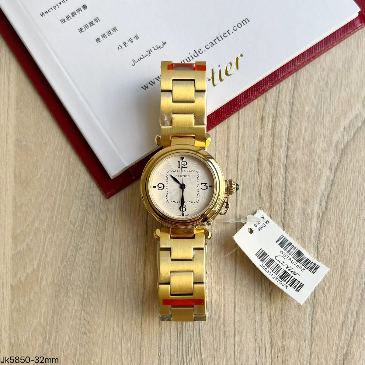 CARTIER PASHA DOURADO 32MM FEMININO