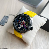 TAG HEUER ALEC MONOPOLY PRATA BORRACHA AUTOMÁTICO 43MM