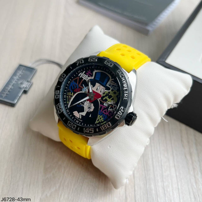 TAG HEUER ALEC MONOPOLY PRATA BORRACHA AUTOMÁTICO 43MM