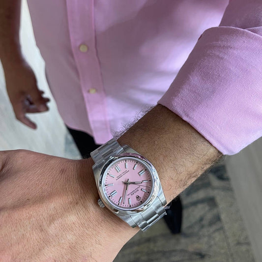 ROLEX OYSTER PRATA ROSA 41MM