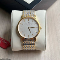PATEK PHILIPPE MOEDA SLIM PRATA DOURADO 40MM