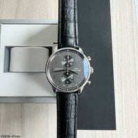 IWC PORTUGUESE PRATA CINZA COURO 41MM