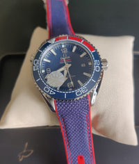 OMEGA SEAMASTER PRATA NYLON AZUL AUTOMÁTICO 45MM