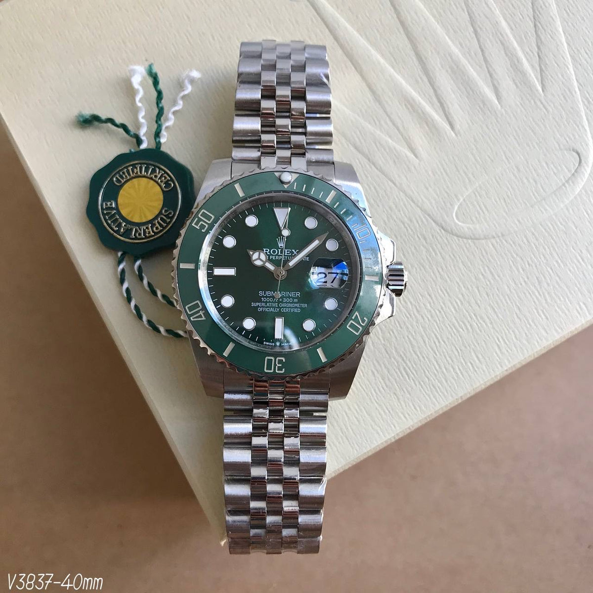 ROLEX SUBMARINER VERDE HULK JUBILEU 40MM
