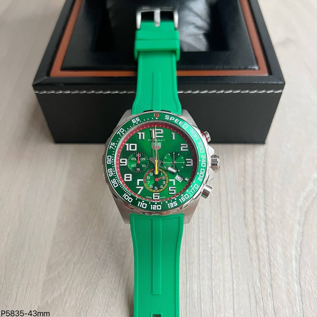 TAG HEUER F1 FORMULA 1 PRATA VERDE  43MM