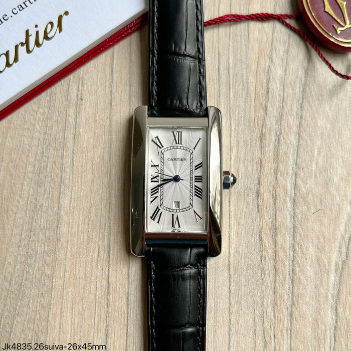 CARTIER  COURO 26MM X 45MM FEMININO