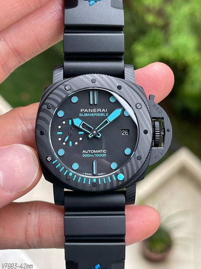PANERAI SUBMERSIBLE PRETO BORRACHA 42MM