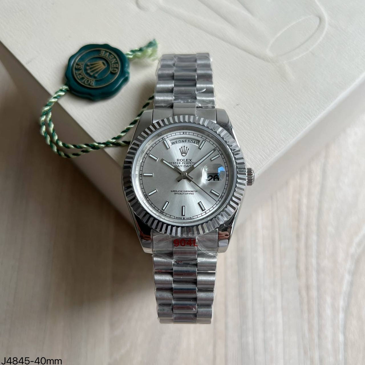 ROLEX DAY-DATE PRATA 40MM