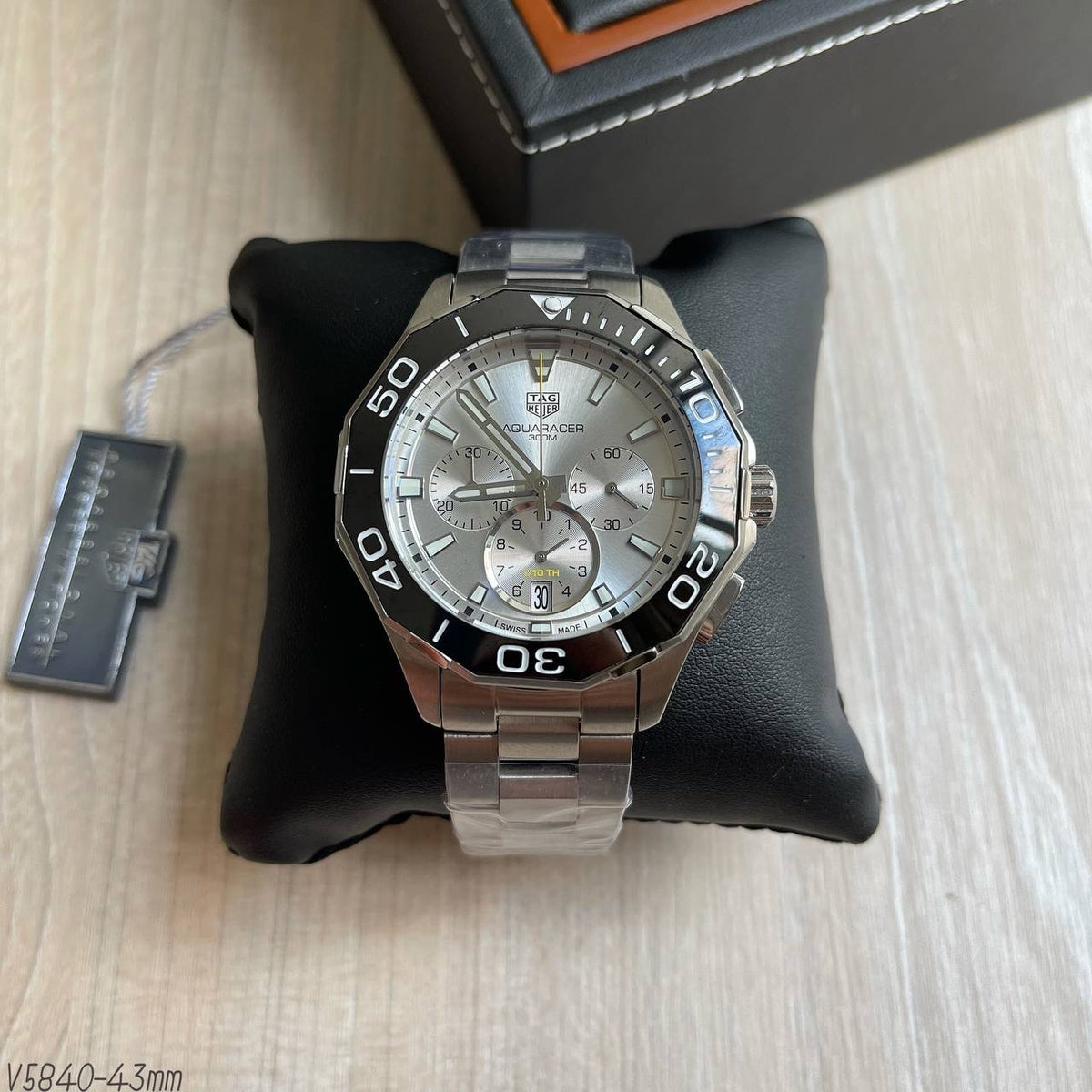 TAG HEUER AQUARACER PRATA BRANCO 43MM