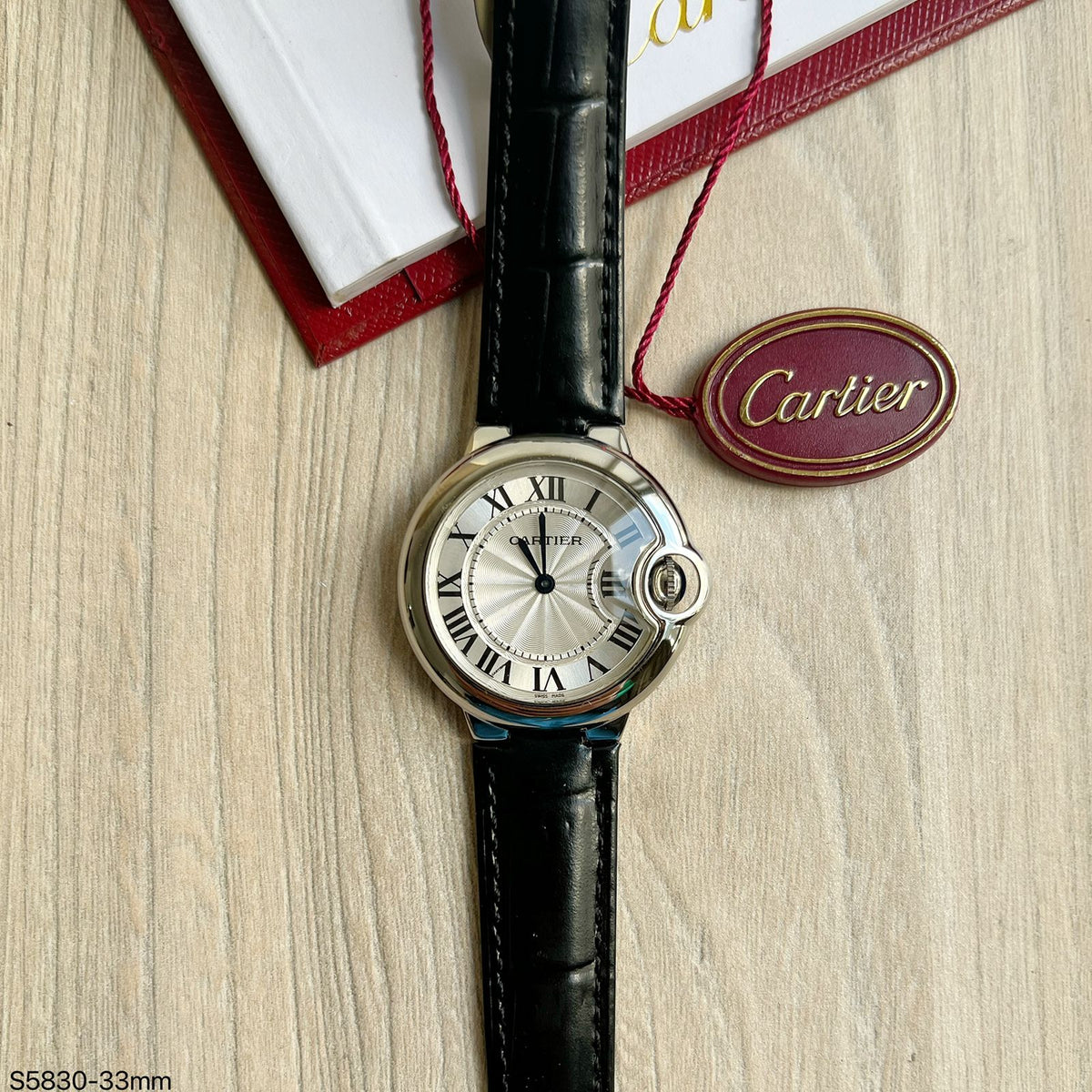 CARTIER BALLON BLEU COURO 33MM FEMININO