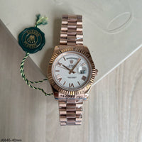 ROLEX DAY-DATE ROSE BRANCO 40MM