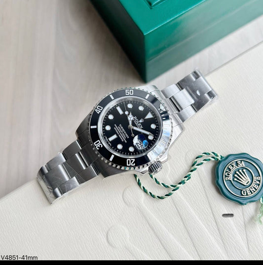 ROLEX SUBMARINER PRETO COM DATA 40MM