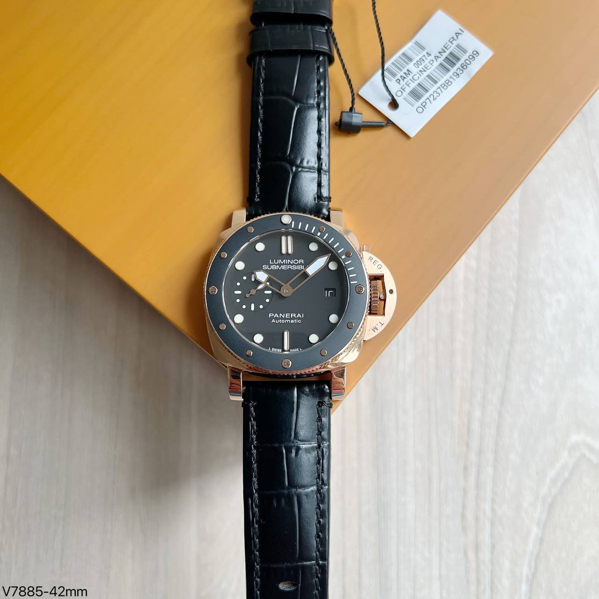 PANERAI SUBMERSIBLE ROSE COURO 42MM