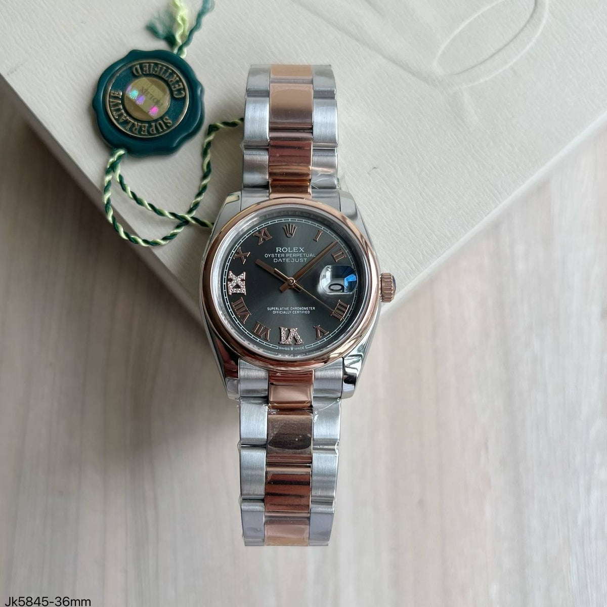ROLEX DATEJUST MISTO ROSE FEMININO 36MM