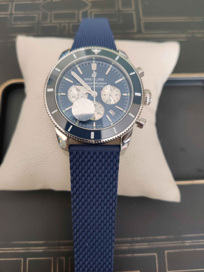 BREITLING SUPEROCEAN AZUL BORRACHA 46MM