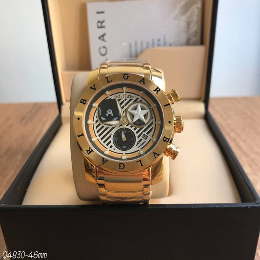 BVLGARI IRON MAN AMERICA DOURADO 44MM