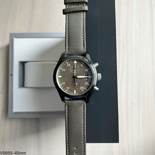 IWC PILOT TOP GUN MIRAMAR PRETO NYLON 45M