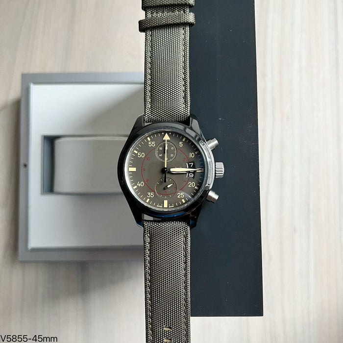 IWC PILOT TOP GUN MIRAMAR PRETO NYLON 45M