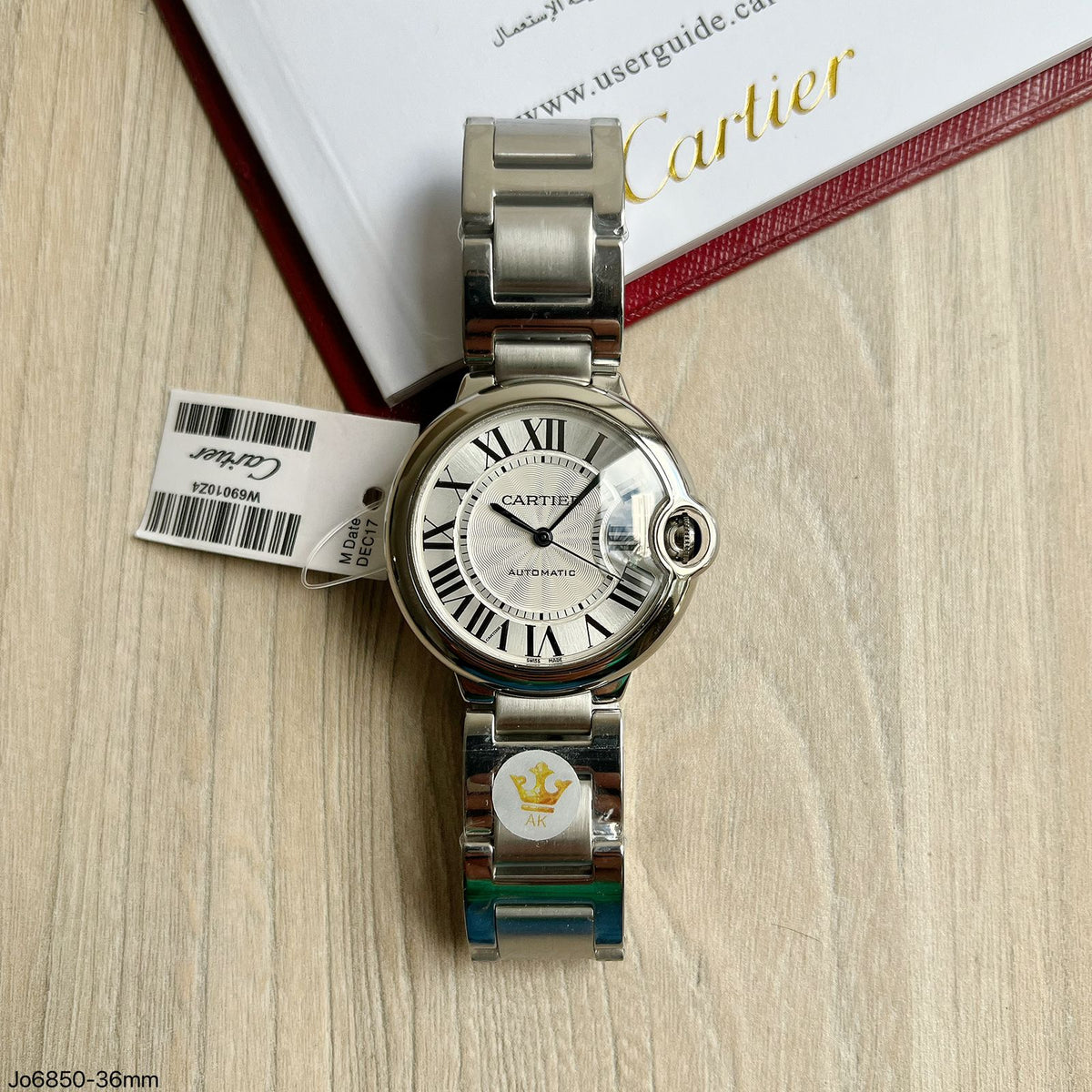 CARTIER BALLON BLEU AUTOMÁTICO 36MM FEMININO