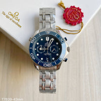 OMEGA SEAMASTER PRATA AZUL 43MM