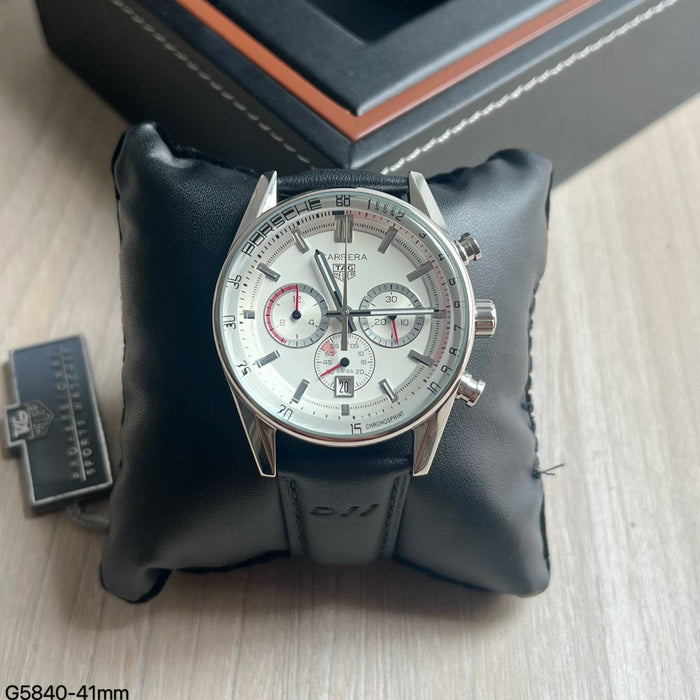 TAG HEUER CARRERA PORSCHE PRATA 41MM