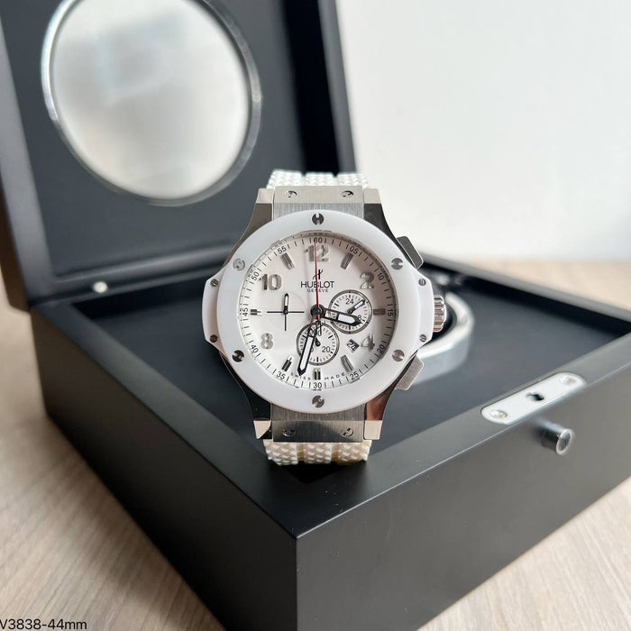HUBLOT BIG BANG PRATA BRANCO 44MM
