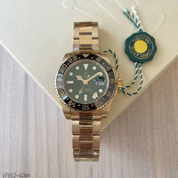 ROLEX GMT MASTER II DOURADO VERDE 40MM