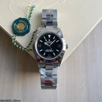 ROLEX EXPLORER PRATA PRETO 39MM