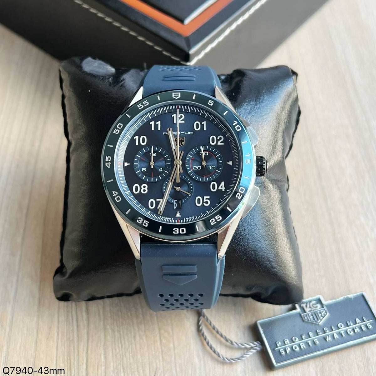 TAG HEUER PORSCHE PRATA AZUL 43MM
