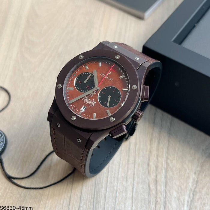 HUBLOT CLASSIC FUSION FORBIDDEN MARROM 42MM