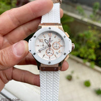 HUBLOT BIG BANG ROSE BRANCO 44MM