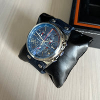 TAG HEUER MCLAREN PRATA AZUL NYLON 45MM