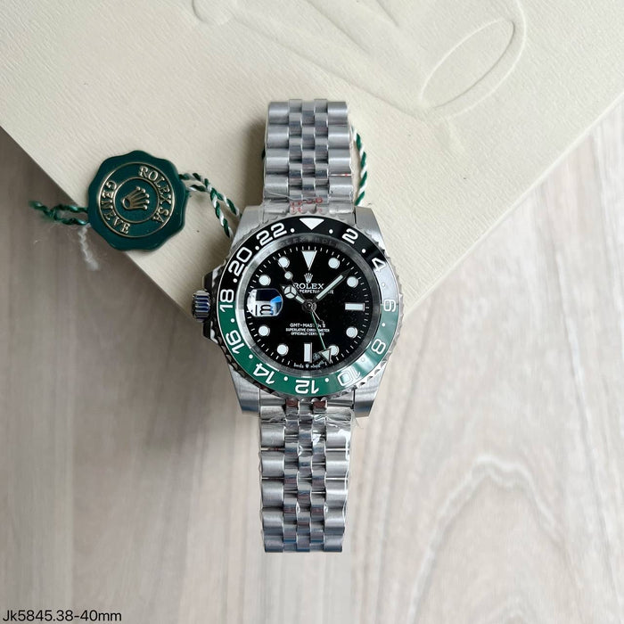 ROLEX GMT MASTER II VERDE PRETO SPRITE JUBILEU 40MM
