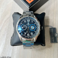 TAG HEUER CARERRA BMW PRATA PRETO 45MM