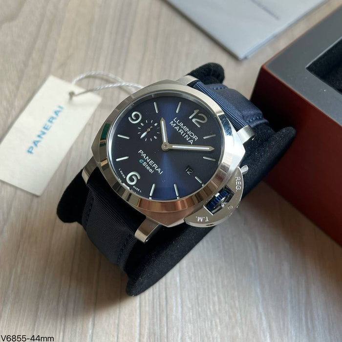 PANERAI LUMINOR MARINA PRATA AZUL NYLON 44MM