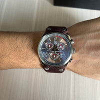 TAG HEUER MCLAREN PRATA MARROM NYLON 45MM