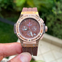 HUBLOT BIG BANG ROSE CHOCOLATE BRILHANTES 44MM