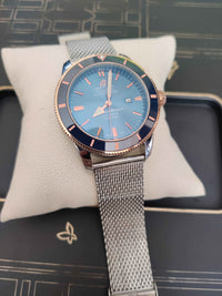 BREITLING SUPEROCEAN AUTOMÁTICO ROSE PRETO 46MM