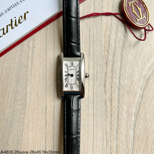 CARTIER  COURO 19MM X 35MM FEMININO