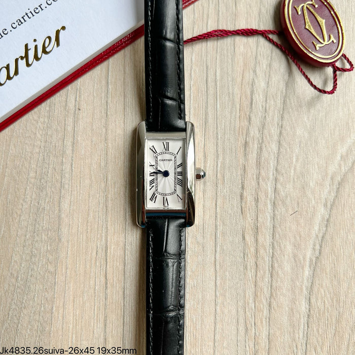 CARTIER  COURO 19MM X 35MM FEMININO