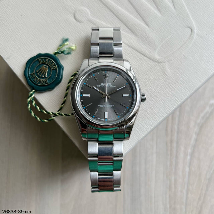 ROLEX OYSTER PRATA CINZA 39MM