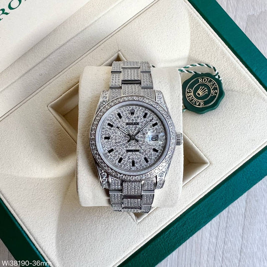 ROLEX DATE JUST BRILHANTES FEMININO 36MM