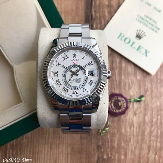 ROLEX SKY DWELLER BRANCO 42MM
